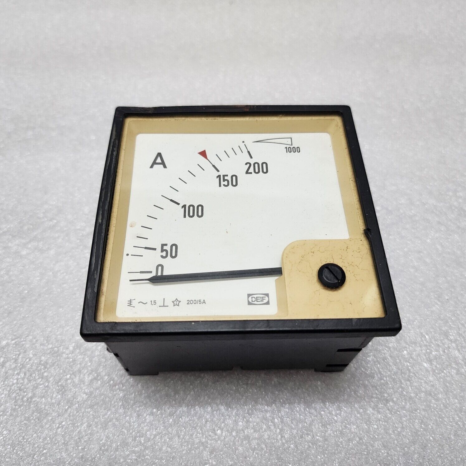 DEIF AMMETER CT 200/5A SCALE 0-200A X 5