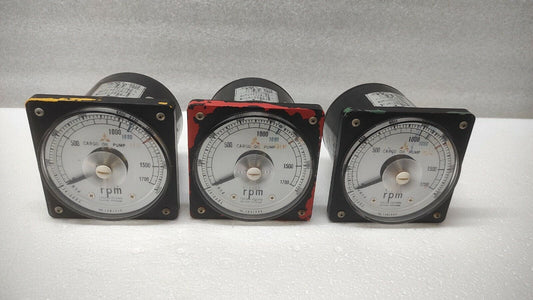 TSUJIDO SEISAKU PRESSURE RPM INDICATOR CARGO OIL PUMP FUJISAWA HIROSHIMA