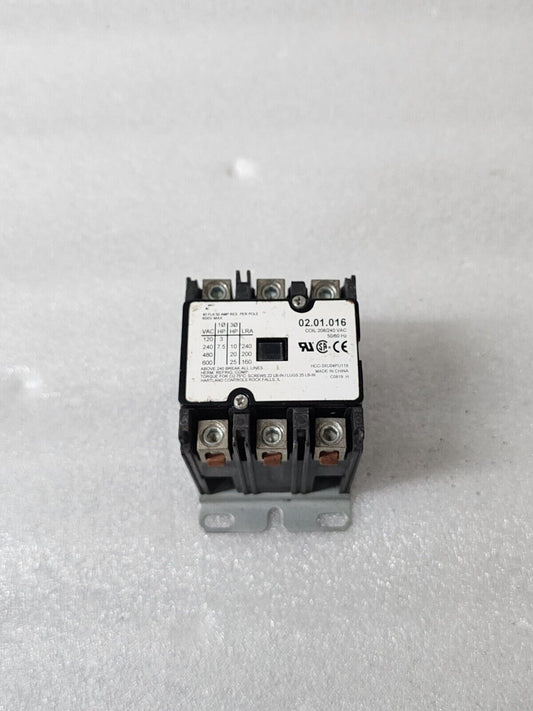 HARTLAND CONTROLS HCC-3XU04PU119 MAGNETIC CONTACTOR 50A 208/240V 02.01.016