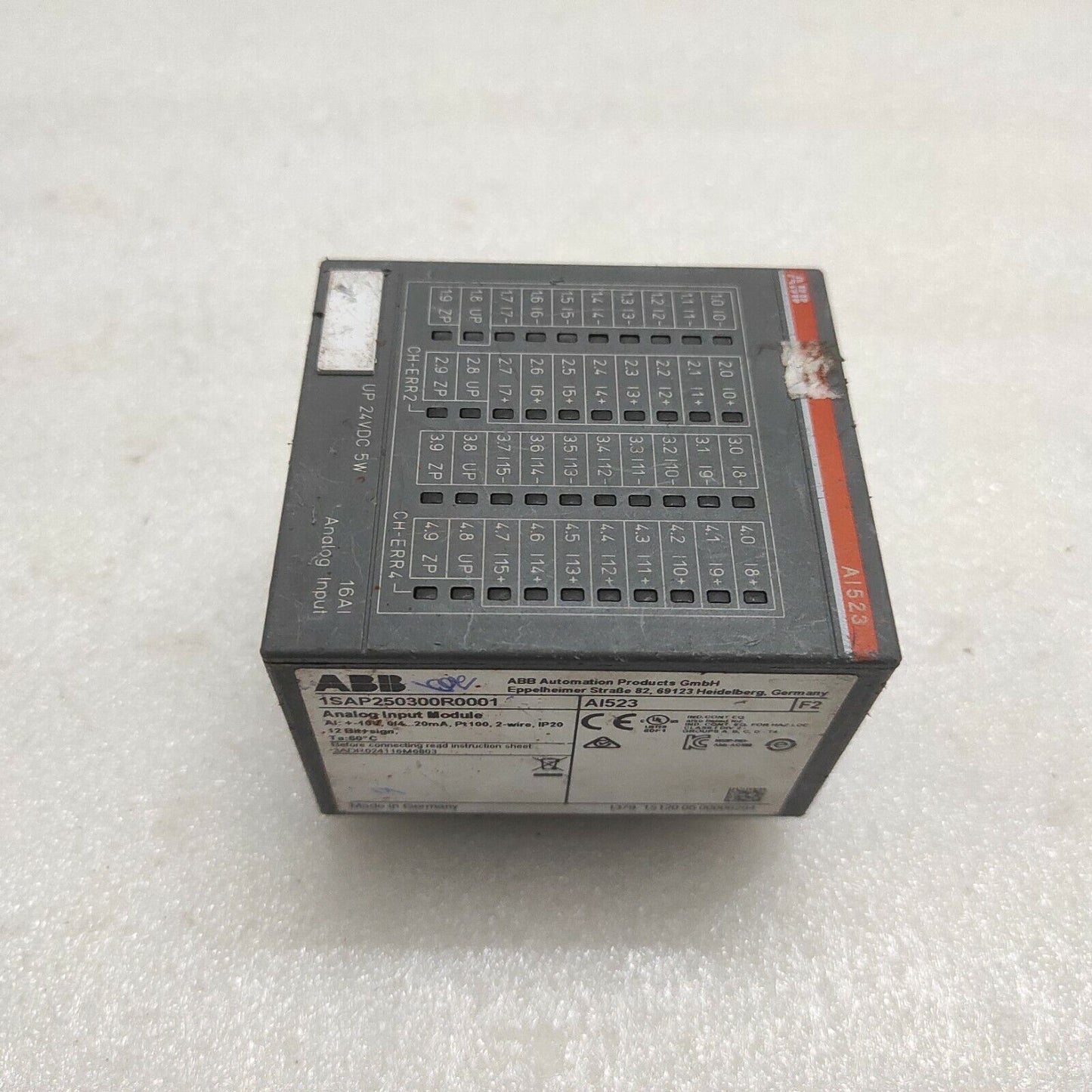 ABB AI523 ANALOG INPUT MODULE 1SAP250300R0001