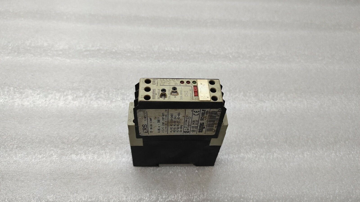 ENTRELEC SCHIELE ERS TIMETRON ON DELAY TIMER 2.430.103.02 110-240VAC / 24V AC-DC