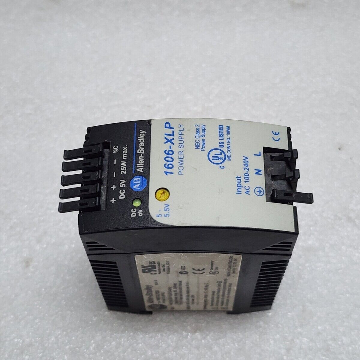 ALLEN BRADLEY 1606-XLP POWER SUPPLY 5VDC CAT 1606-XLP25A