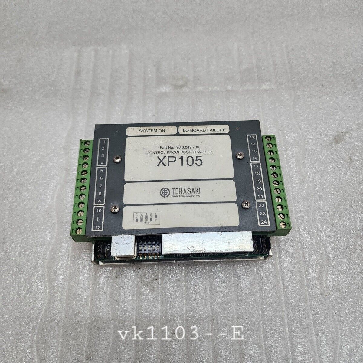 TERASAKI XP105 CONTROL PROCESSOR BOARD 98.6.049.706