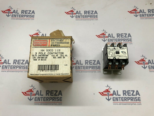 TYCO ELECTRONICS HN53CD115 MAGNETIC CONTACTOR 3100-30T1028MC COIL VOLTAGE 120VAC