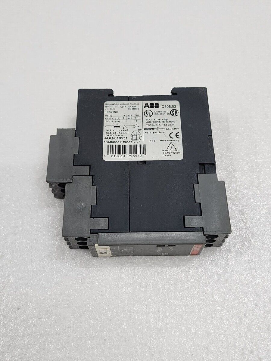 ABB C505.02 THERMISTOR PROTECTION RELAY 1SAR600011R0002 