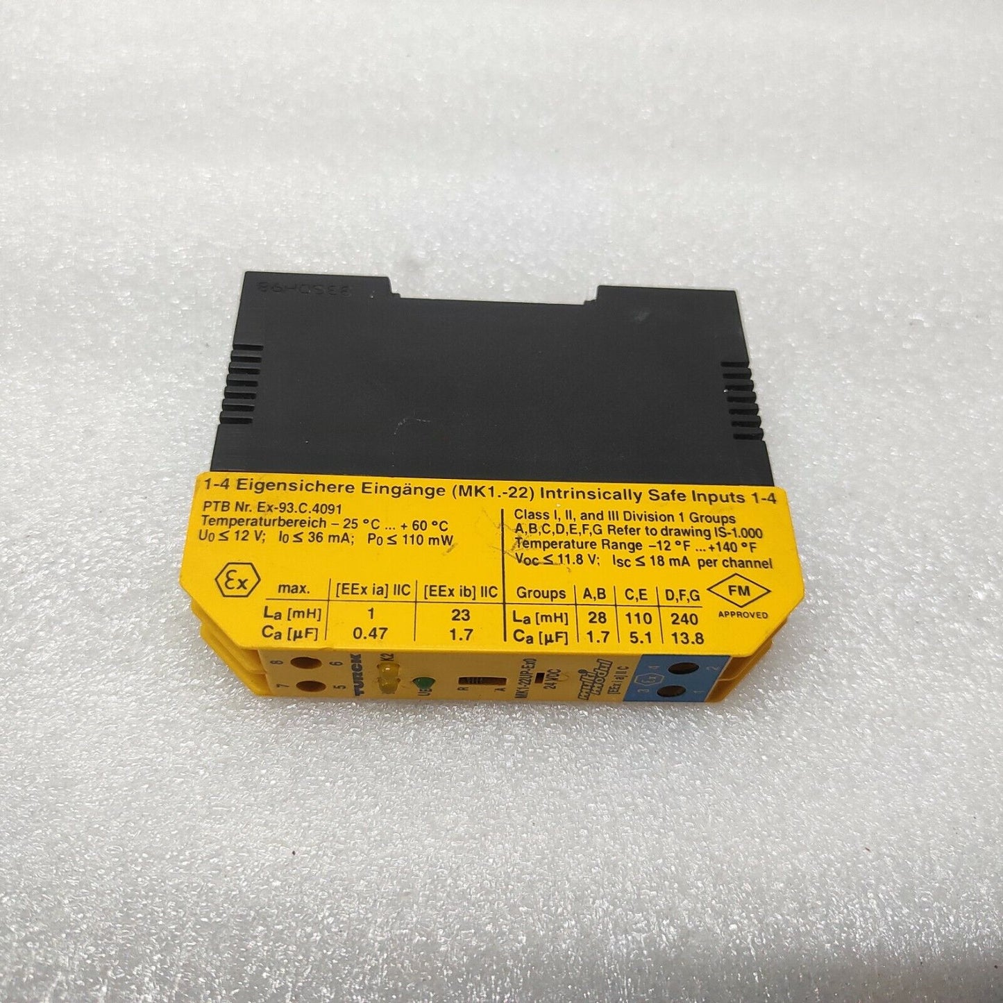 TURCK MK1-22UP-EX0/24VDC ISOLATING SWITCHING AMPLIFIER