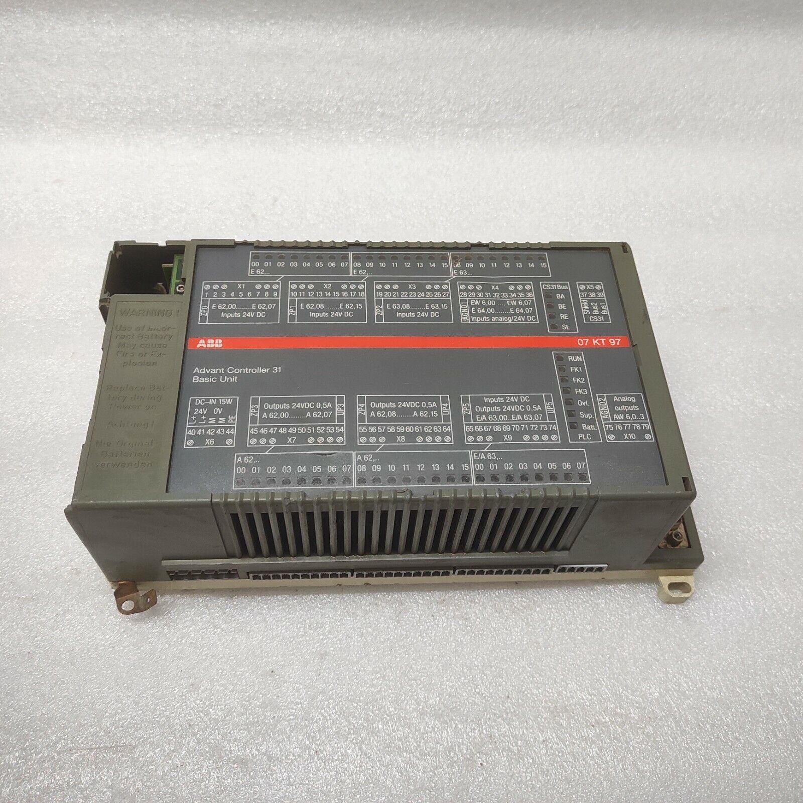 ABB 07KT97 ADVANT CONTROLLER 31 GJR5253000R0220 07KT97D