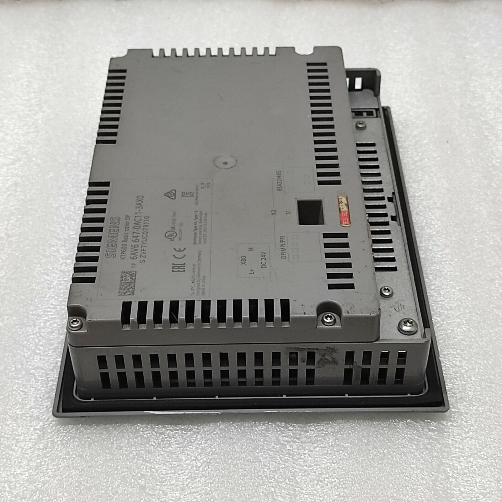 SIEMENS KTP600 6AV6 647-0AC11-3AX0 HMI 24VDC