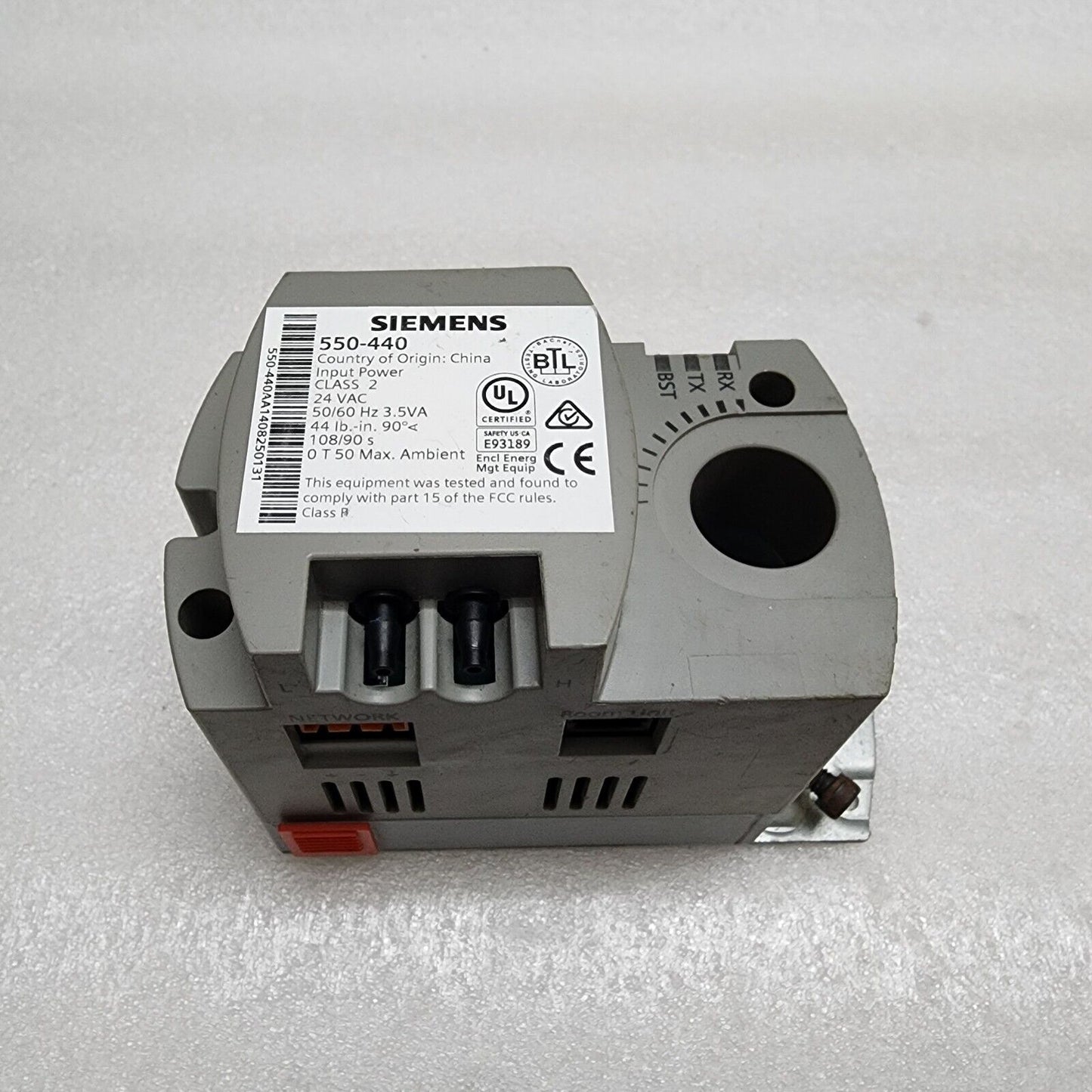 SIEMENS 550-440 VAV GDE ACTUATOR BACNET ATEC CONTROLLER 24VAC