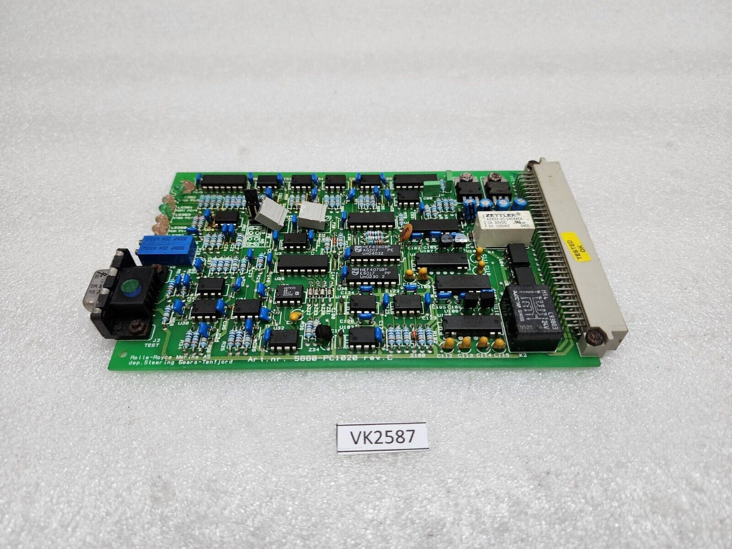 ROLLS-ROYCE MARINE AS 5880-PC1020 DEP STEERING GEARS TENFJORD