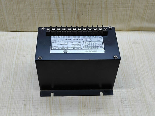 Toyo Keiki EL-3T 3-Phase Watt Converter EL3T 800KW
