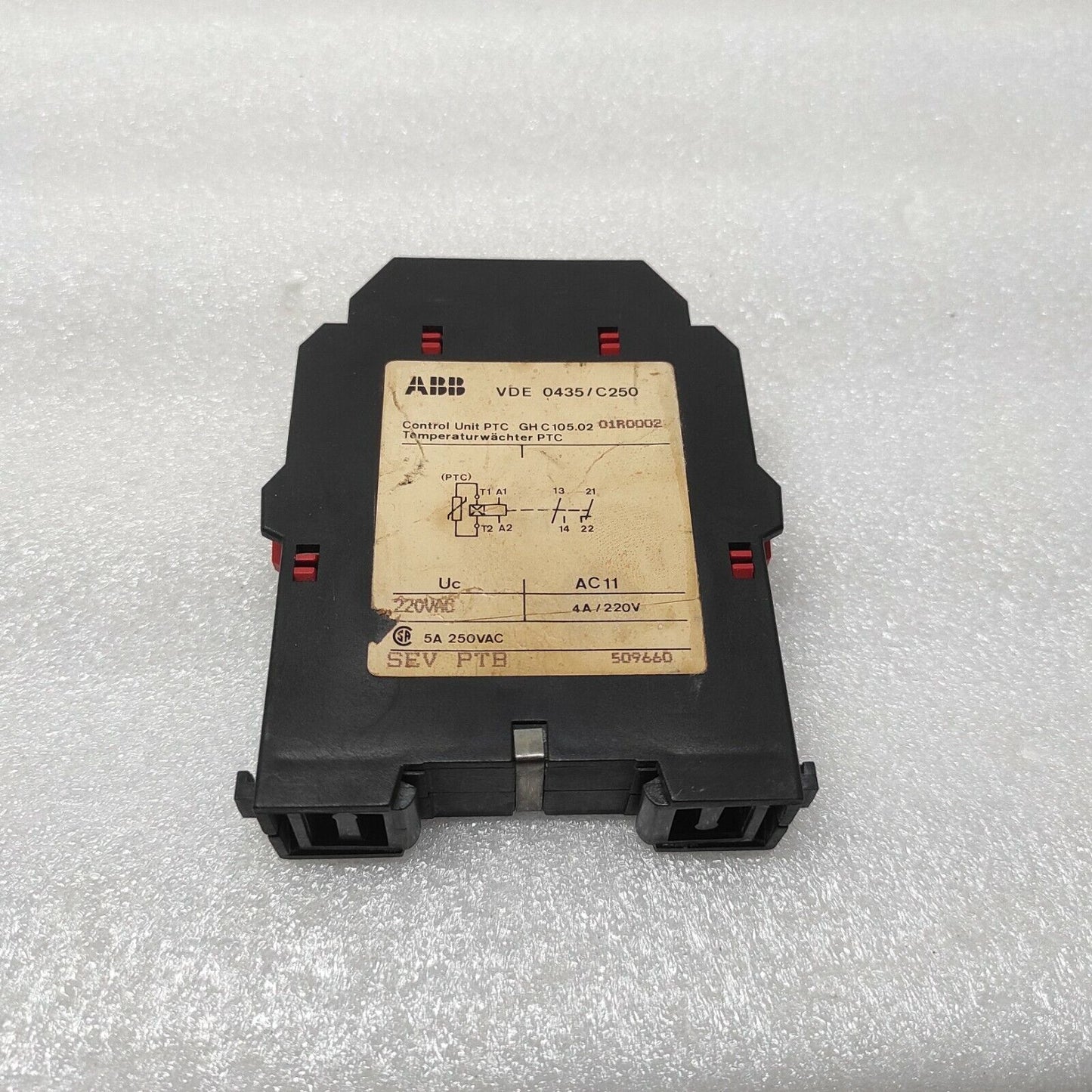 ABB C105.02 CONTROL UNIT PTC GHC105.0201R0002 220VAC