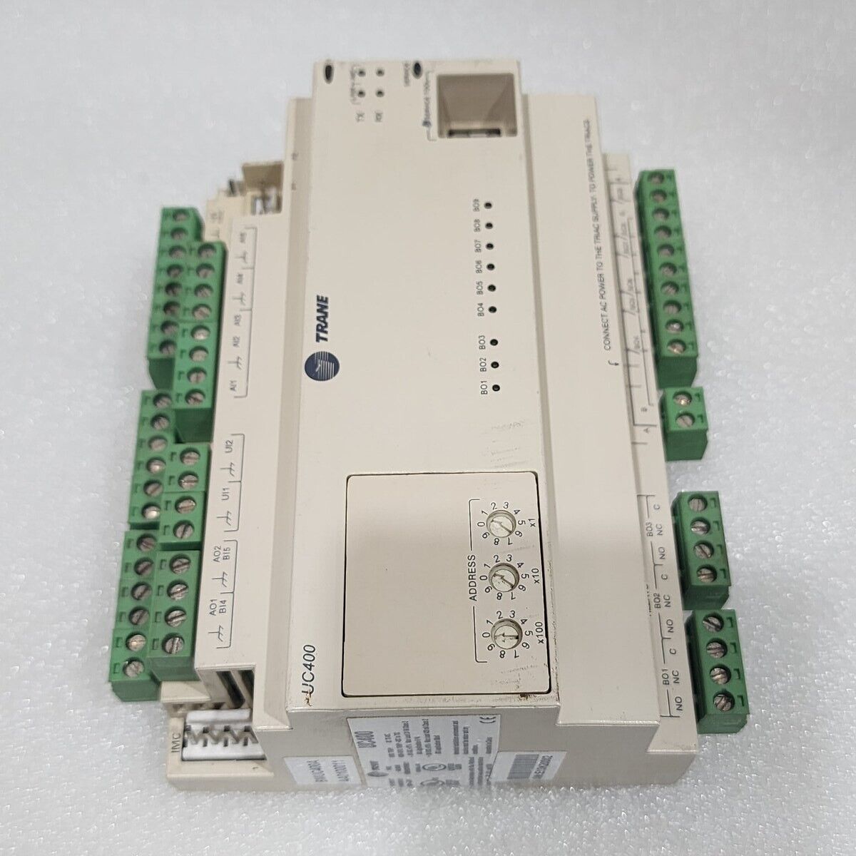 TRACER TRANE UC400 PROGRAMMABLE BACNET CONTROLLER X13651492-02