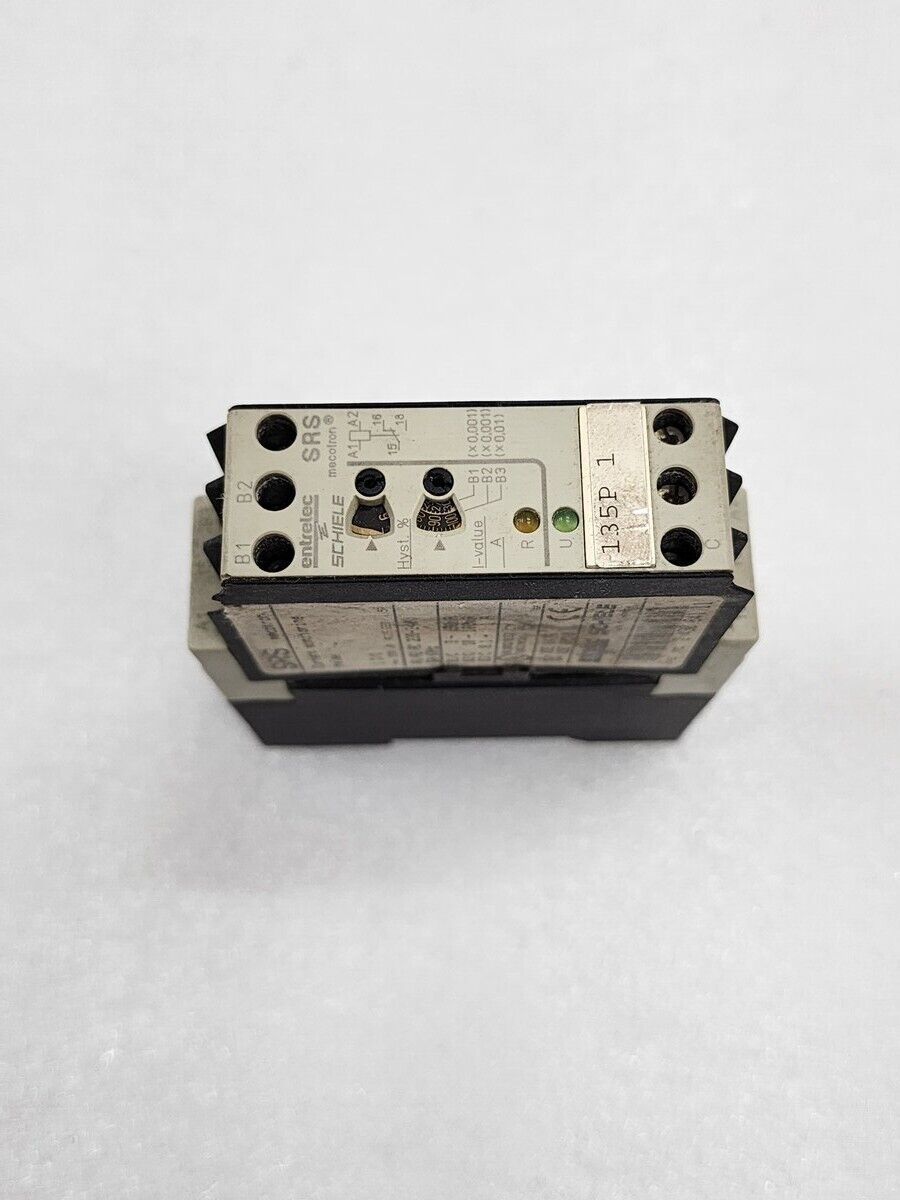 ENTRELEC SCHIELE SRS MECOTRON CURRENT MONITORING RELAY 2.430.841.11 220-240VAC