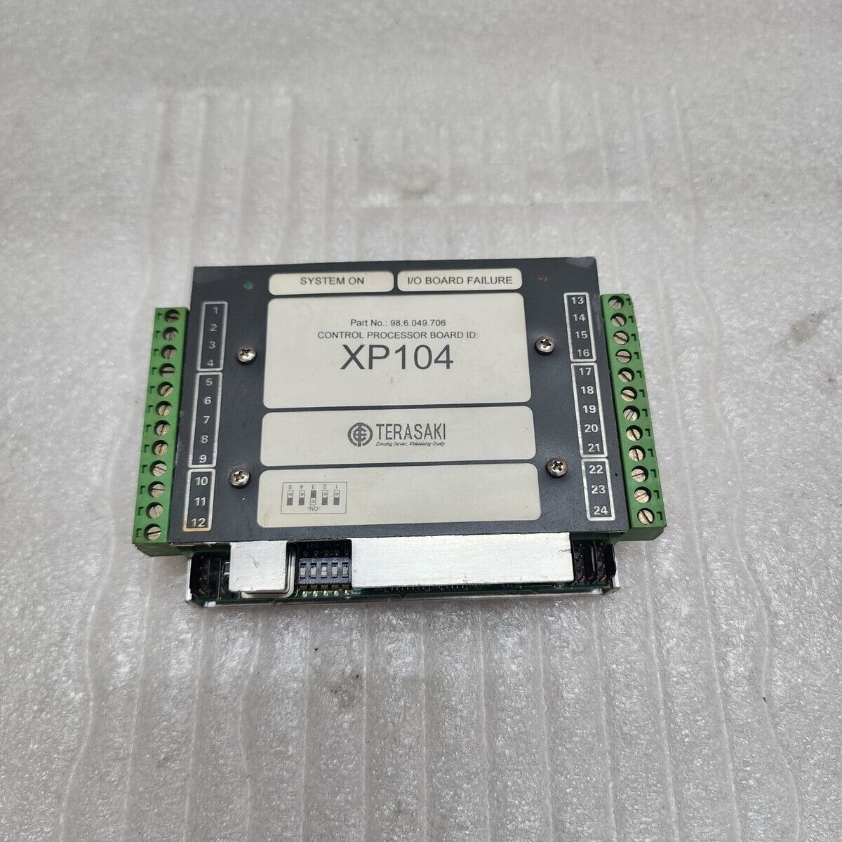 TERASAKI XP104 CONTROL PROCESSOR BOARD 98.6.049.706