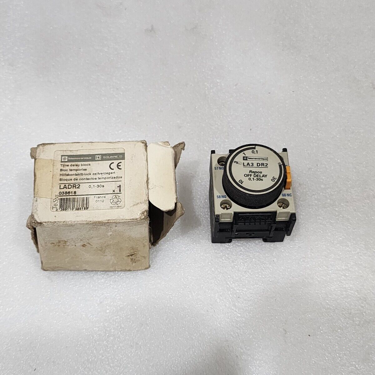 TELEMECANIQUE LA3 DR2 OFF DELAY TIMER RANGE 0.1-30S