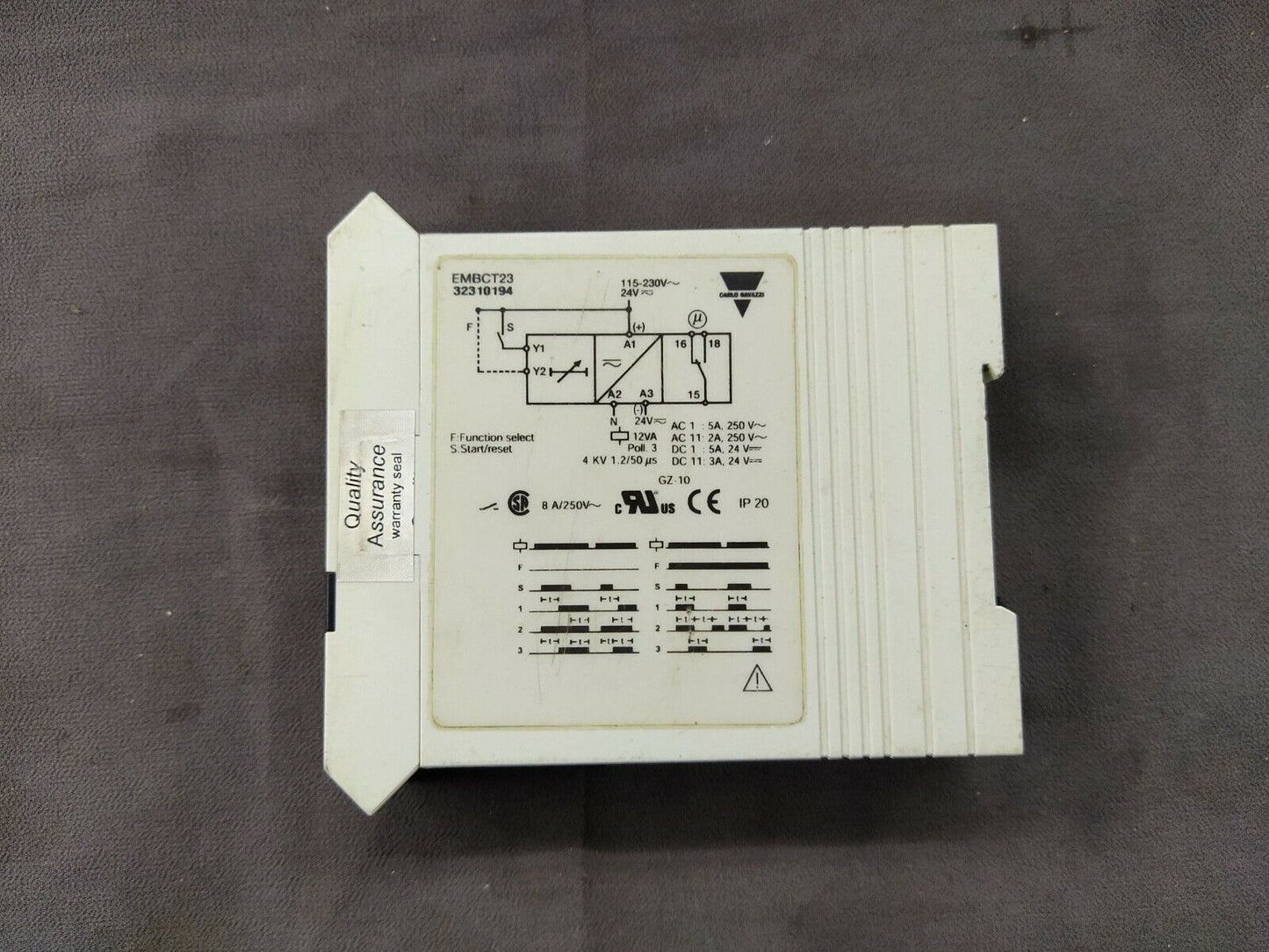 Carlo Gavazzi EMB C T23 Multi Timer 32310194 115-230V AC/24V DC EMBCT23