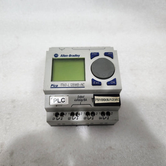 ALLEN BRADLEY CAT 1760-L12BWB-NC PICO LOGIC RELAY SER B REV D 24VDC