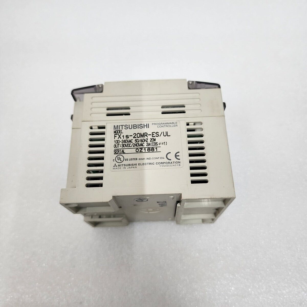 MITSUBISHI FX1S-20MR-ES/UL PROGRAMMABLE CONTROLLER 100-240VAC