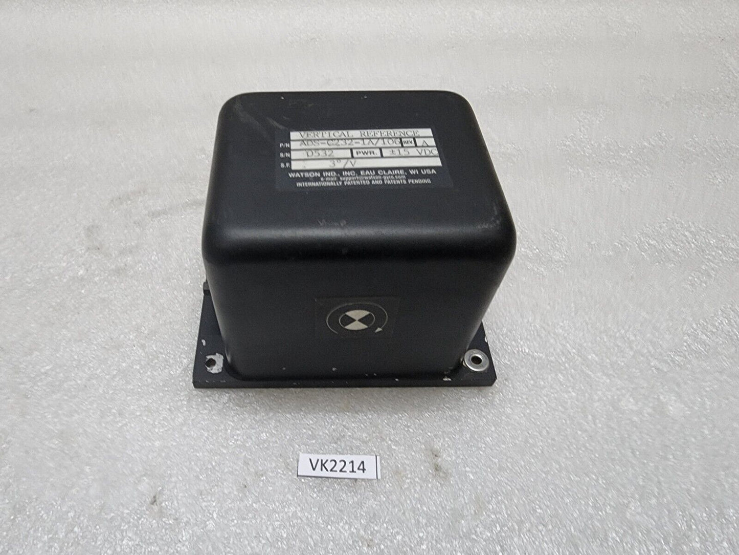 WATSON ADS-C232-1A/106 REV A GYRO SENSOR 15VDC