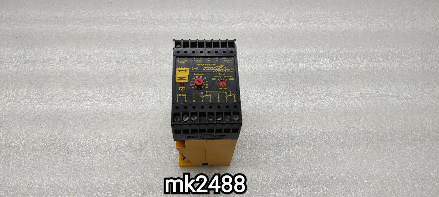 TURCK MS 22-12-R ROTATIONAL SPEED CONTROL 220VAC