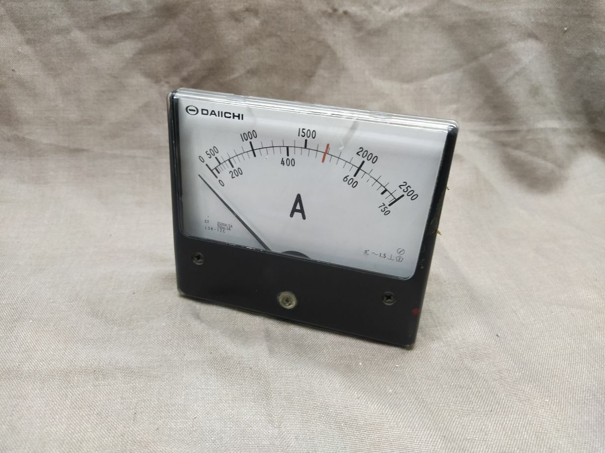 DAIICHI LSK-12C DOUBLE AMMETER CT 2500A/5A 750A/5A