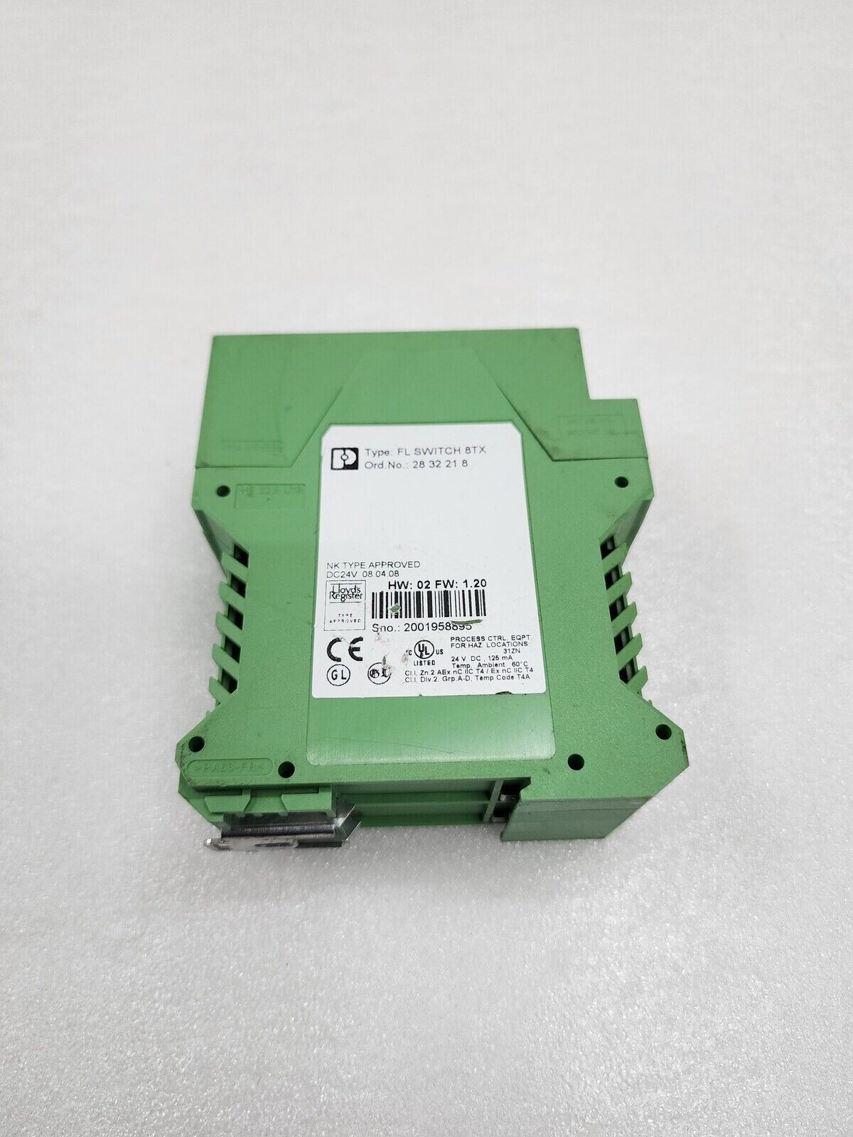 PHOENIX CONTACT FL SWITCH 8TX INDUSTRIAL ETHERNET SWITCH 2832218