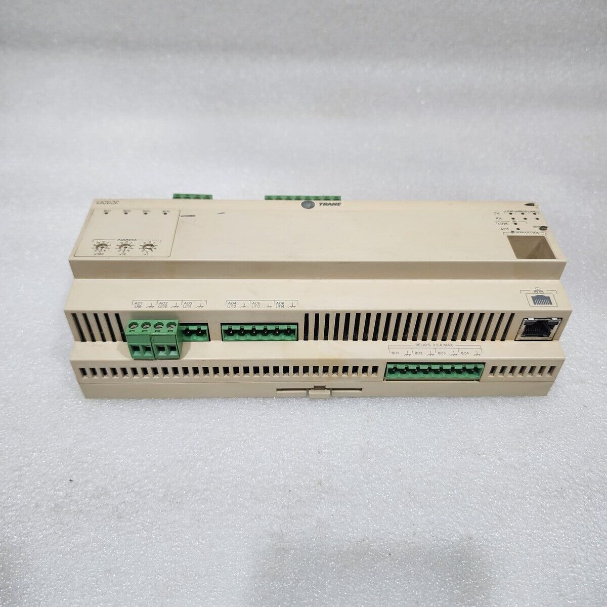 TRANE UC600 PROGRAMMABLE CONTROLLER X13651548-01 REV 102