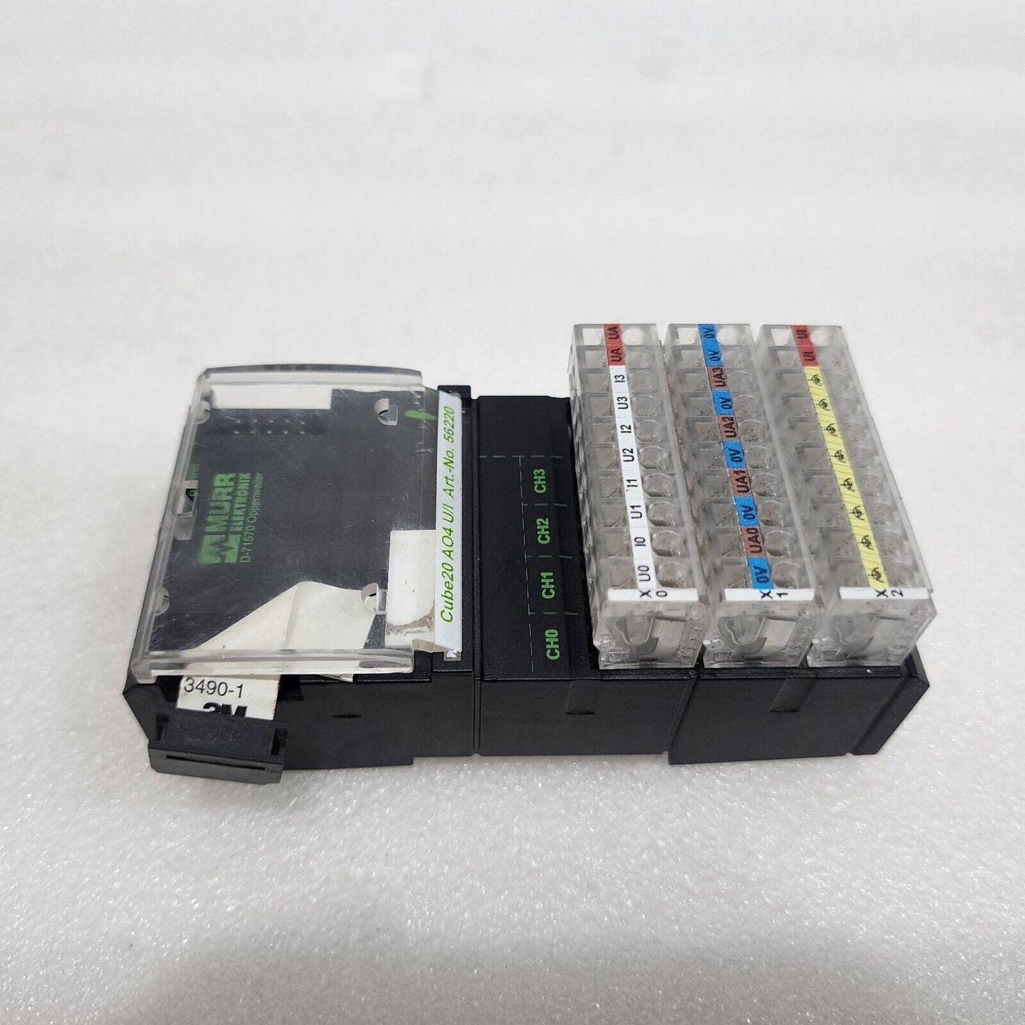 MURR ELEKTRONIK CUBE20 AO4 U/I ANALOG OUTPU EXPANSION MODULE 56220