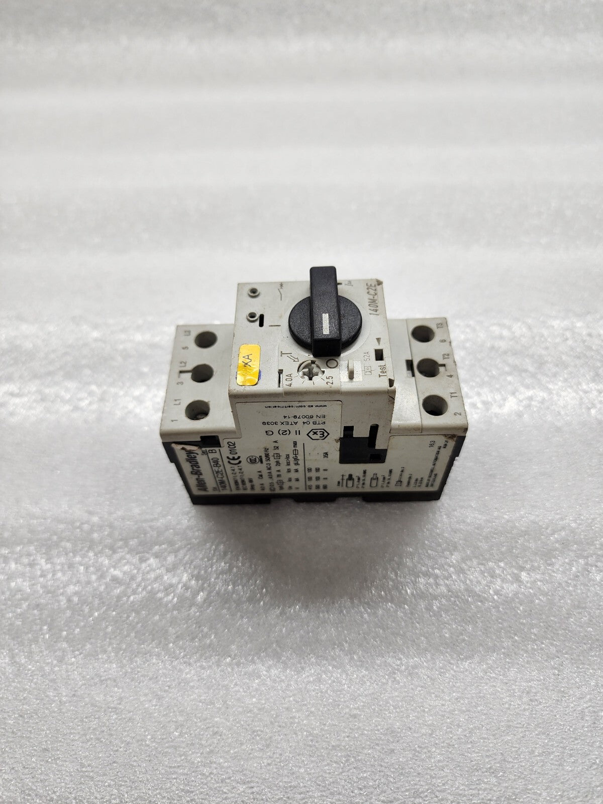 ALLEN BRADLEY CAT 140M-C2E-B40 MOTOR PROTECTION CIRCUIT BREAKER 2.5-4A