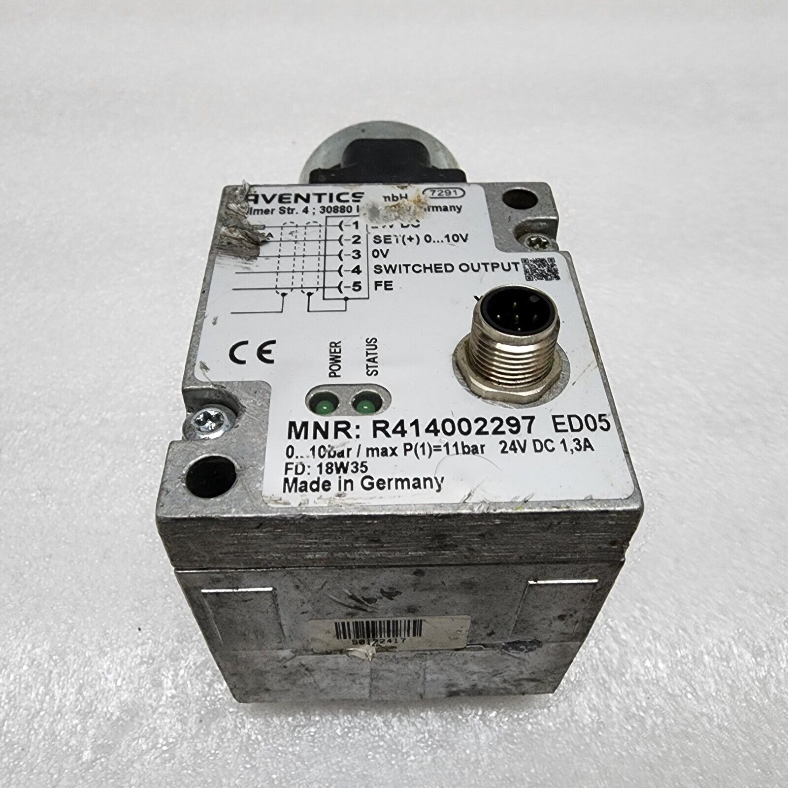 AVENTICS R414002297 PRESSURE REGULATOR ED05 24VDC