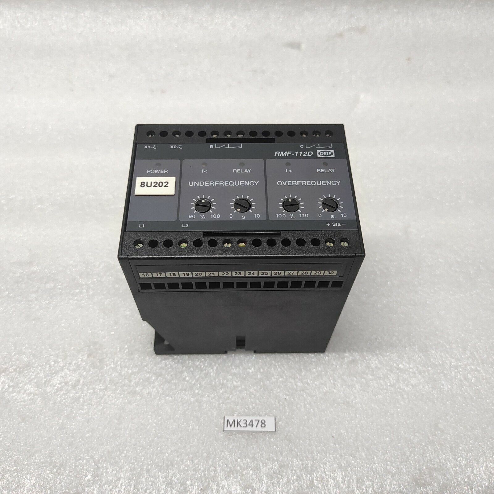 DEIF RMF-112D FREQUENCY RELAY 440VAC 400002391.60