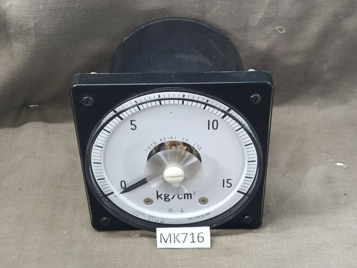 Toyo Keiki DVF-11 Pressure Indicator 0-15 kg/cm2