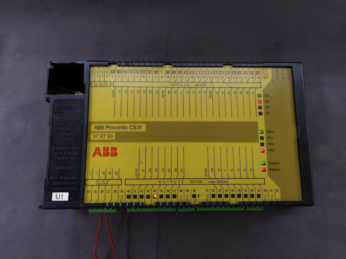 Abb Procontic CS 31 07KT93B Central Processing Unit GJR5251300R0101 07 KT 93