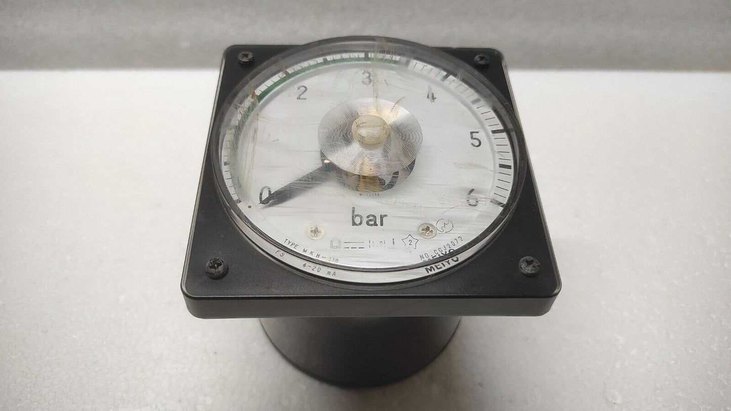 TOYO KEIKI MKH-110 PRESSURE INDICATOR MEIYO 0-6 BAR