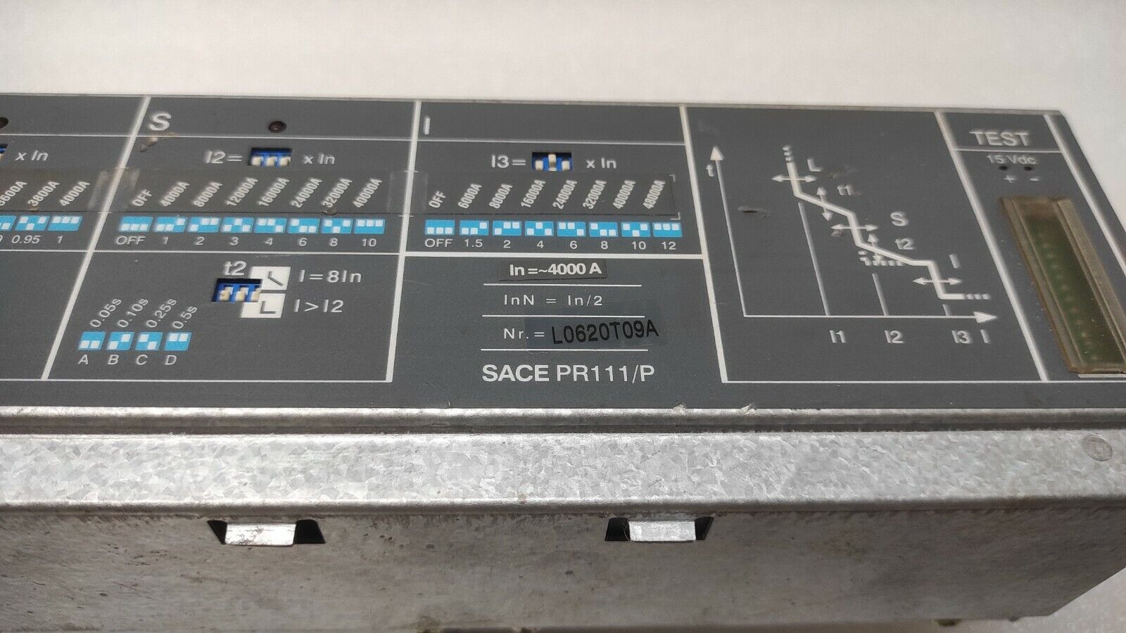 ABB SACE PR111/P 4000A OVERCURRENT RELEASE PROTECTION UNIT