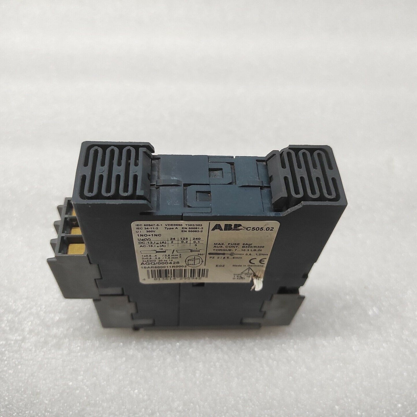 ABB C505.02 THERMISTOR PROTECTION RELAY 1SAR600011R0002 