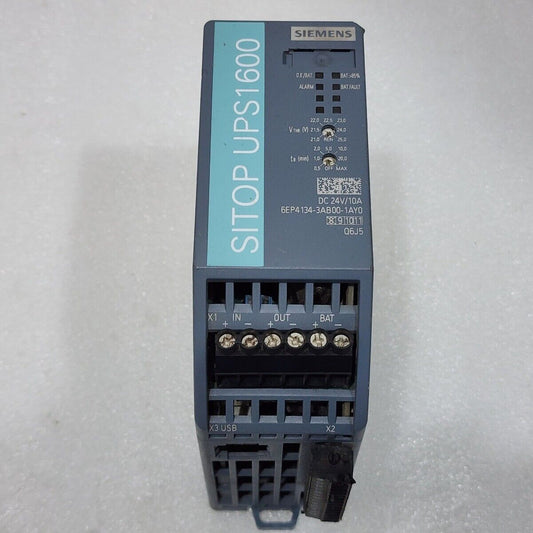 SIEMENS 6EP4134-3AB00-1AY0 SITOP UPS1600 POWER SUPPLY 24VDC 10A