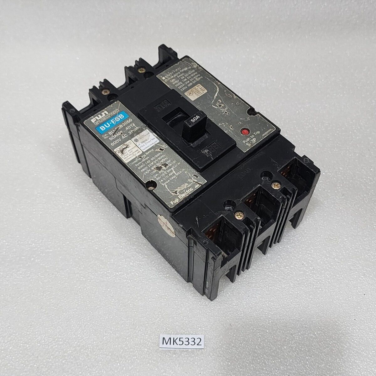 FUJI ELECTRIC BU-FSB3050 3-POLE CIRCUIT BREAKER 50A