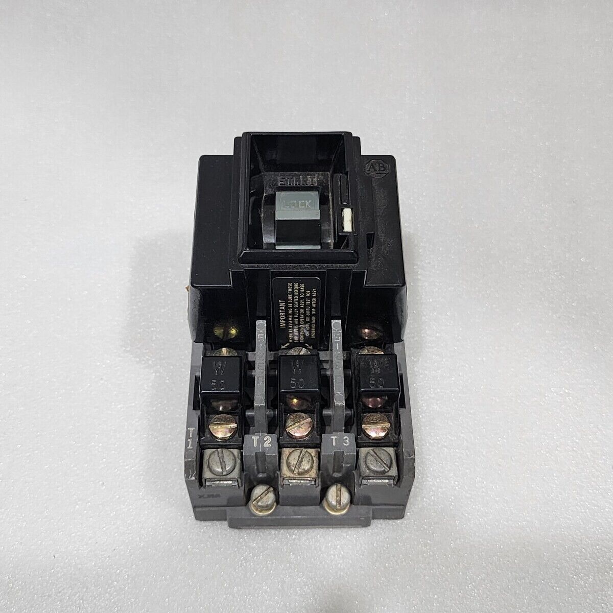 ALLEN BRADLEY CAT 609T-AOW MANUAL STARTING SWITCH SER G