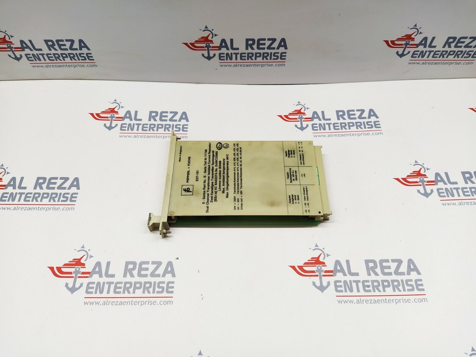 PEPPERL + FUCHS EGT-101 DUAL CHANNEL TRANSFORMER ISOLATED REPEATER 71748