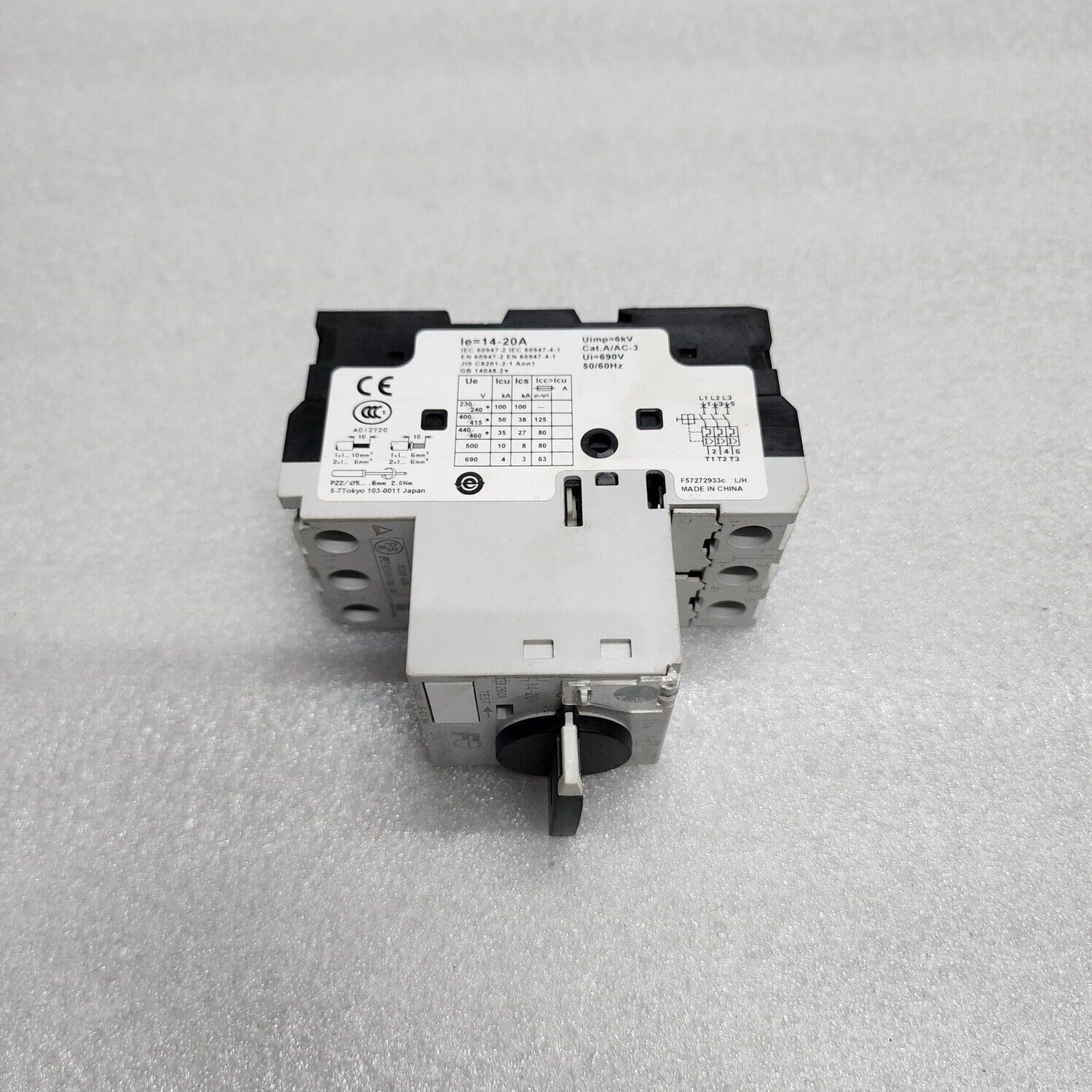 FUJI ELECTRIC BM3RHB-020 MANUAL MOTOR STARTER 14-20A