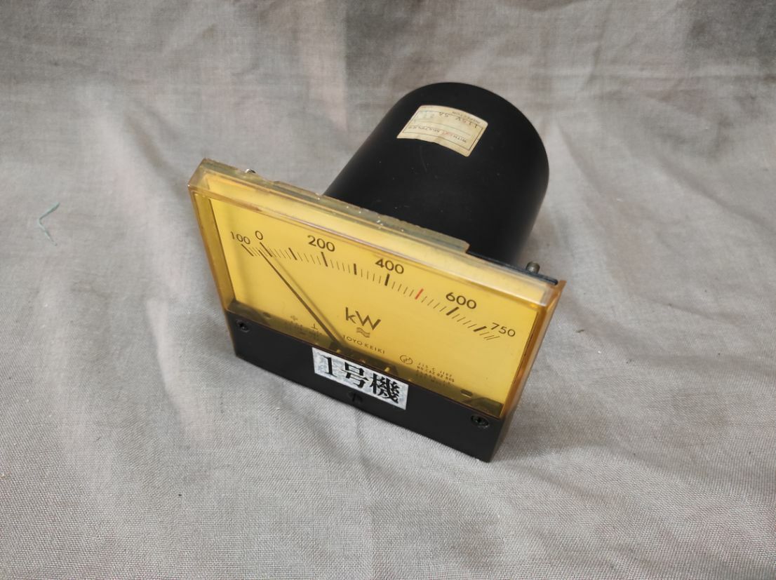 TOYO KEIKI ECF 12N WATTMETER PT 460/115V 100-750 kW METER CA2 02 805