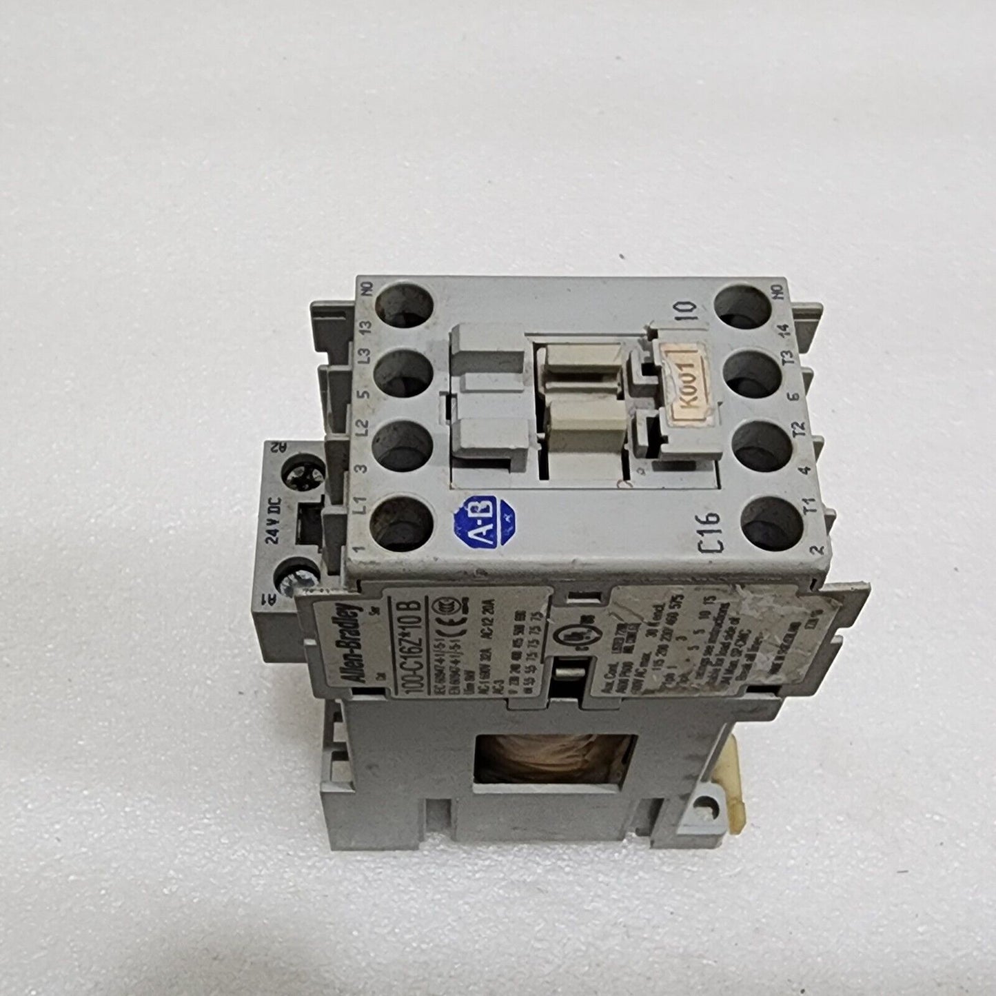 ALLEN BRADLEY C16 CAT 100-C16Z-10-B MAGNETIC CONTACTOR 24VDC