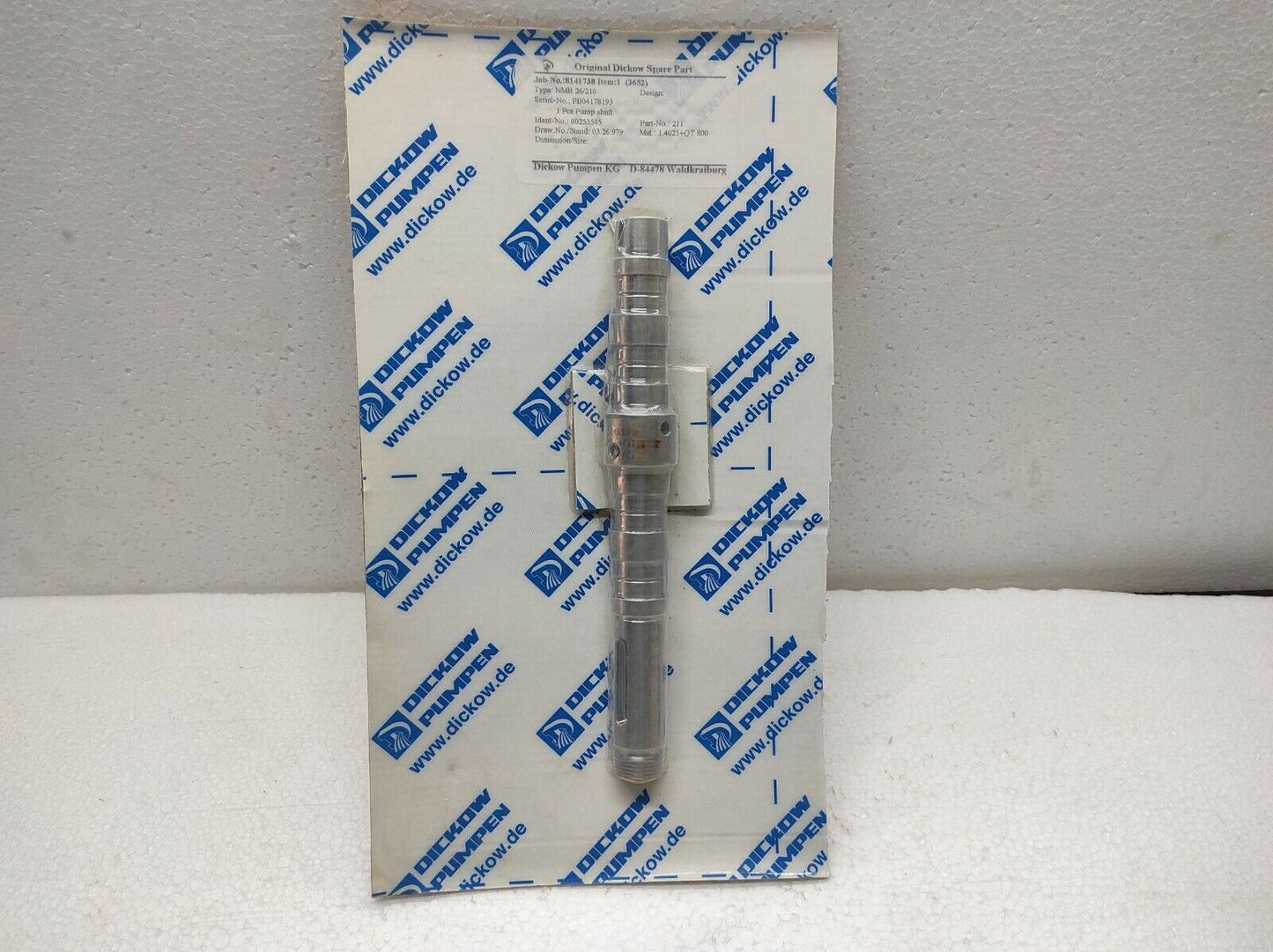 Dickow Pumpen NMB 26/210 Pump Shaft 00253545 211