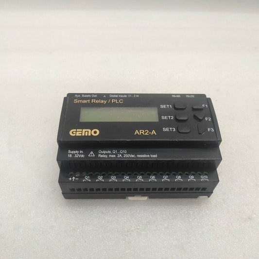GEMO AR2-A-24VDC-14D-RTC SMART RELAY/PLC 18-32VDC