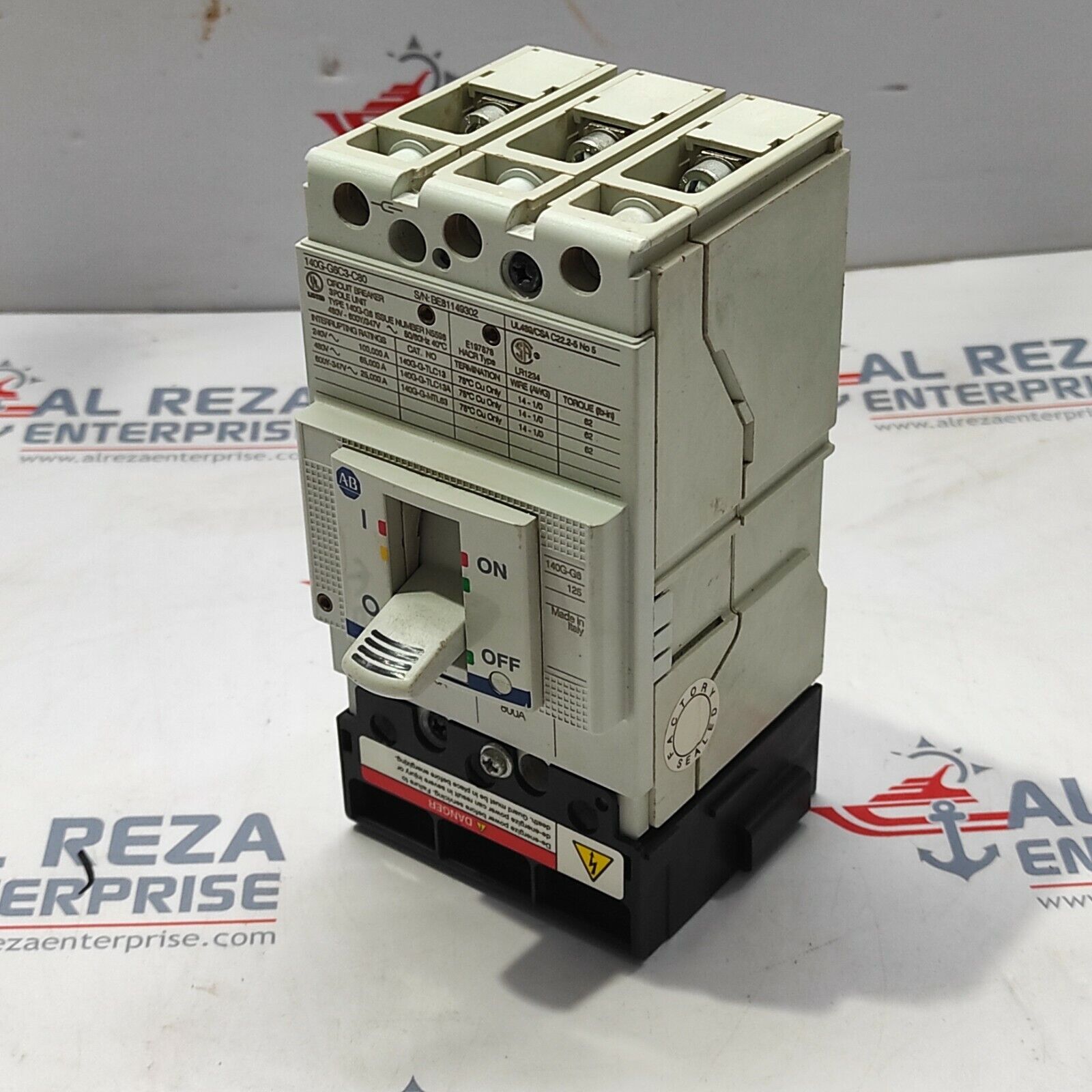 ALLEN BRADLEY 140G-G6C3-C80 CIRCUIT BREAKER 80A 3-POLE