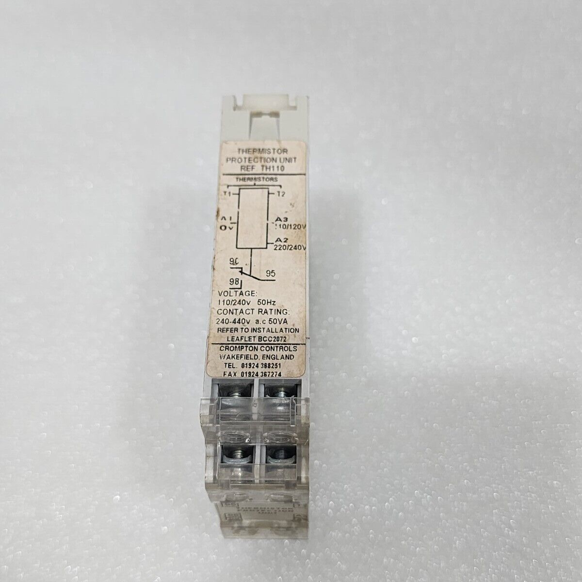 CROMPTON CONTROLS TH110 THERMISTOR PROTECTION UNIT 110-240V