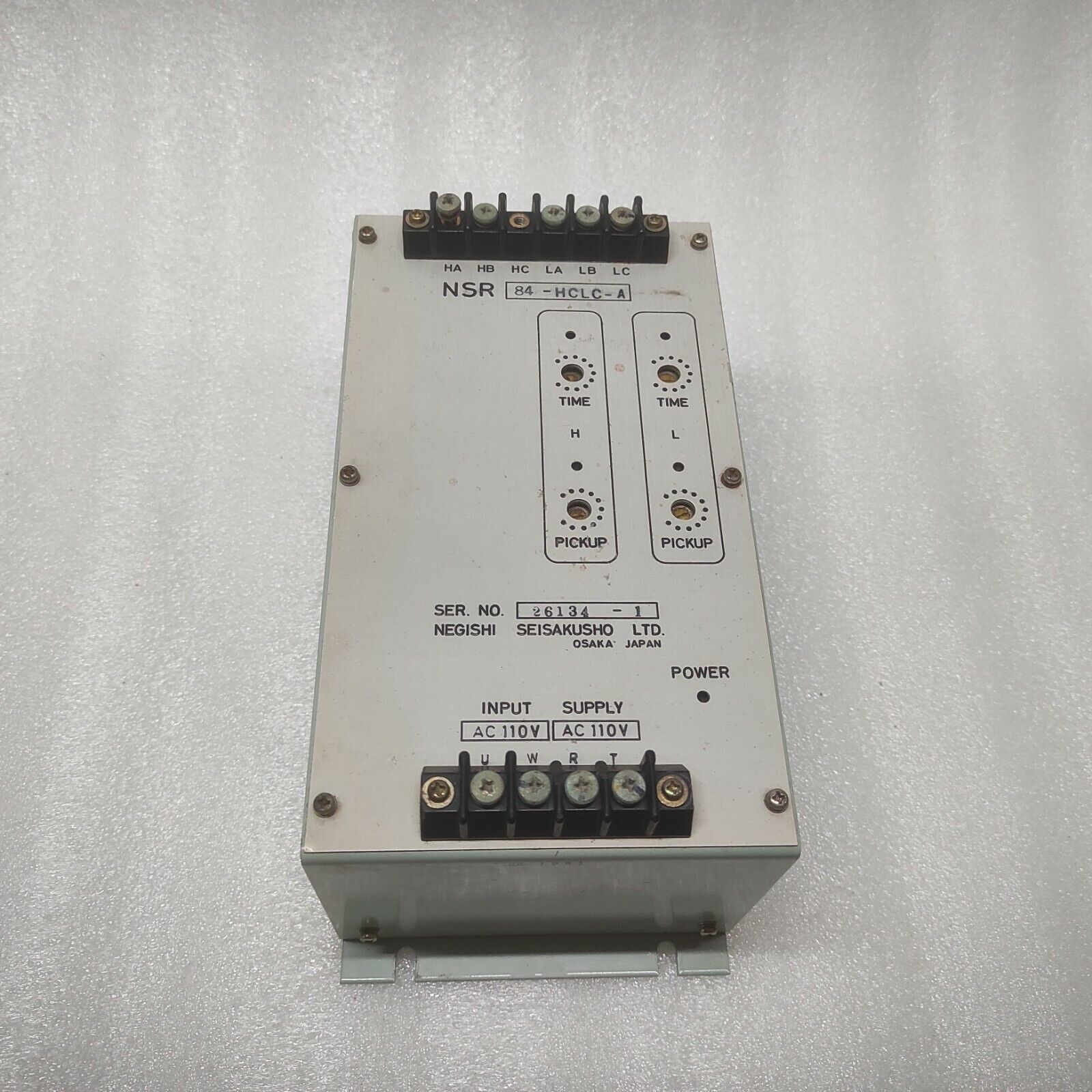 NEGISHI SEISAKUSHO NCR 84-HCLC-A 110VAC