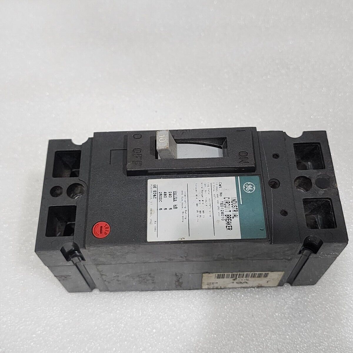 GE TED124010 CIRCUIT BREAKER 10A GENERAL ELECTRIC